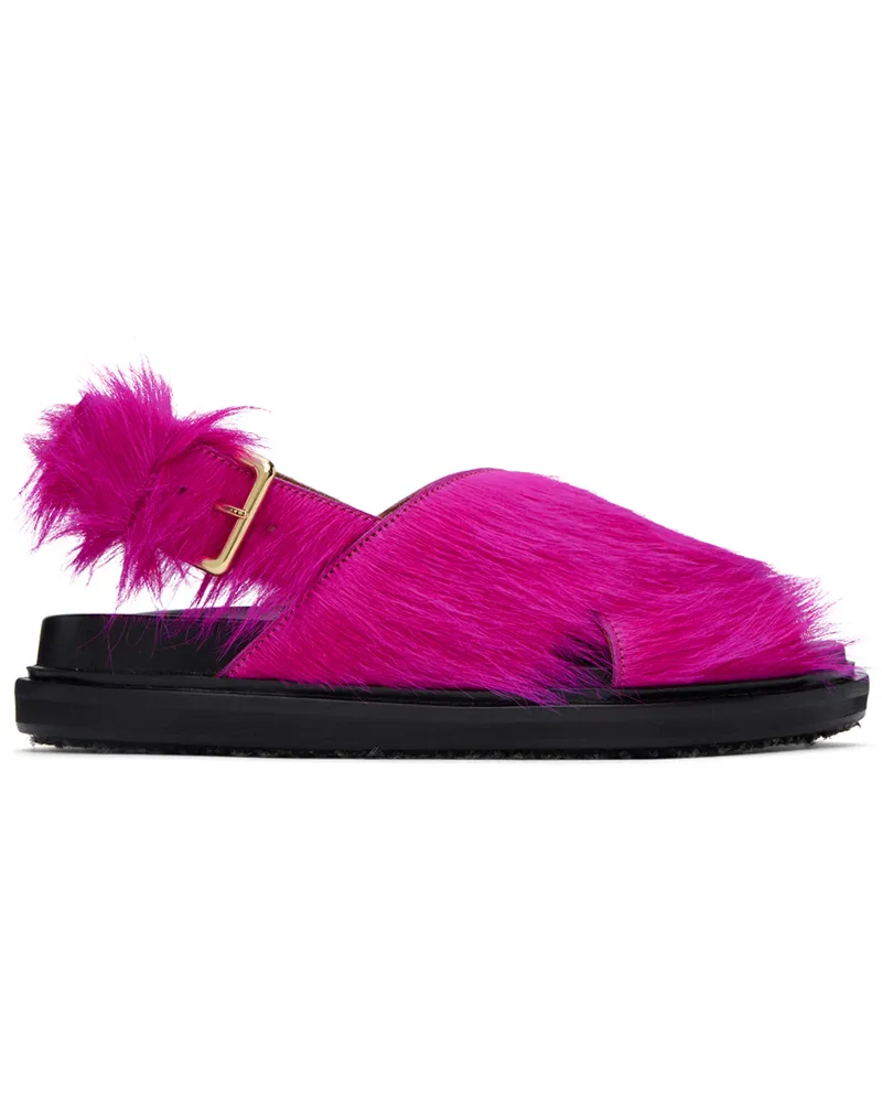Marni Pink Fussbett Sandals 00c57