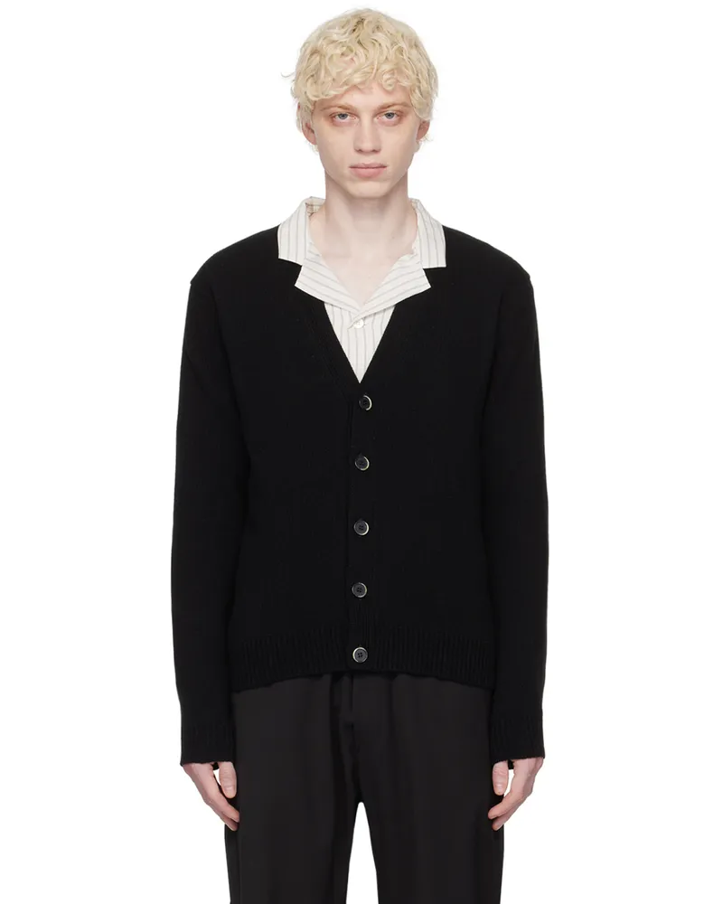 BARENA Black Tiemo Cardigan Nero