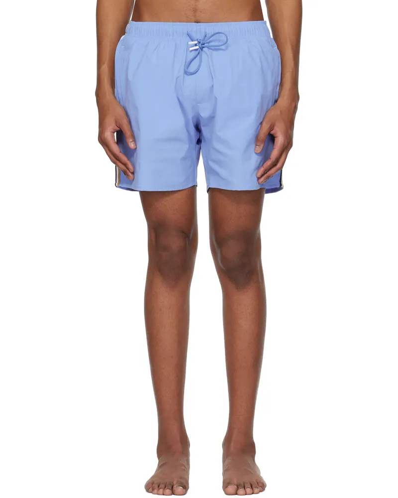 HUGO BOSS Blue Signature Stripe Swim Shorts 430-bright