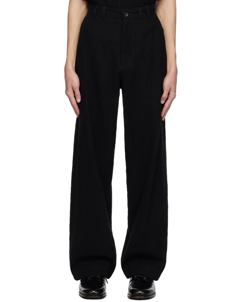 ABAGA VELLI Black Wide Trousers Black