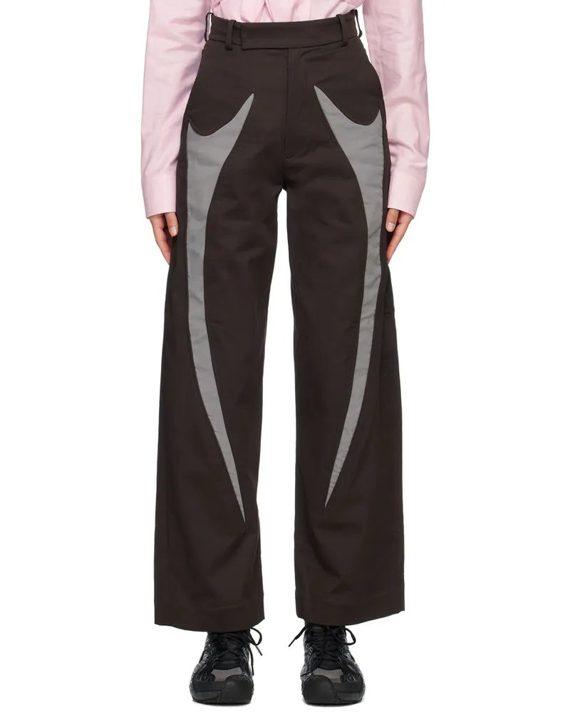 Strongthe SSENSE Exclusive Black & Gray Sword Trousers Black