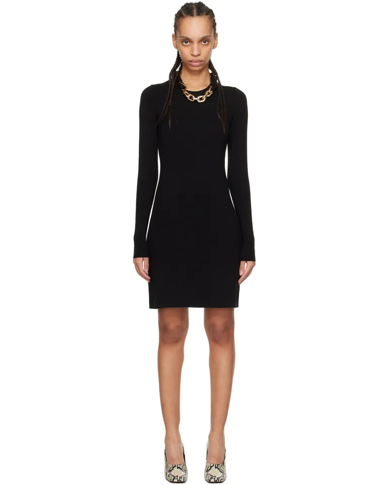 Paco Rabanne Black Knitted Minidress P001