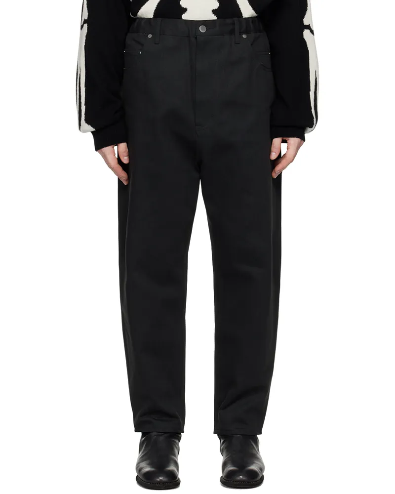 TheSoloIst Black Super Loose Fit Jeans Black