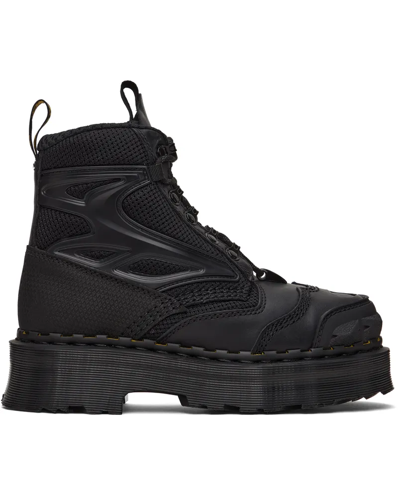 Dr.Martens Black Exoshield XX01 Steel Toe Leather Boots Black