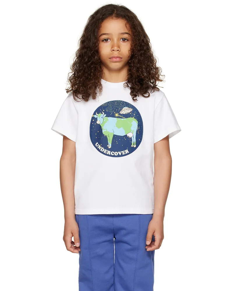 Undercover Kids White Graphic T-Shirt White