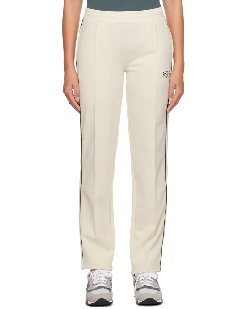 SPORTY & RICH SSENSE Exclusive Off-White Track Pants Off