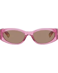 Jacquemus SSENSE Exclusive Pink 'Les Lunettes Ovalo' Sunglasses Pink