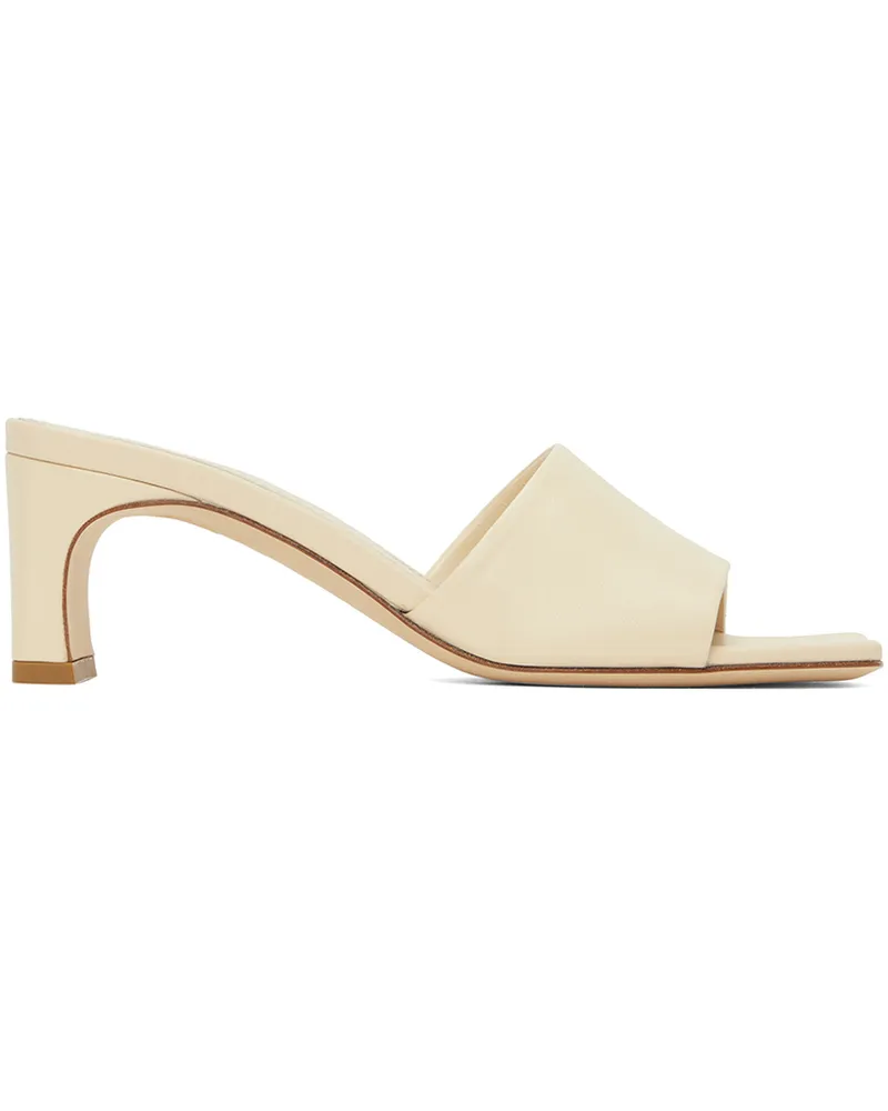 aeyde Off-White Jeanie Heeled Sandals Creamy