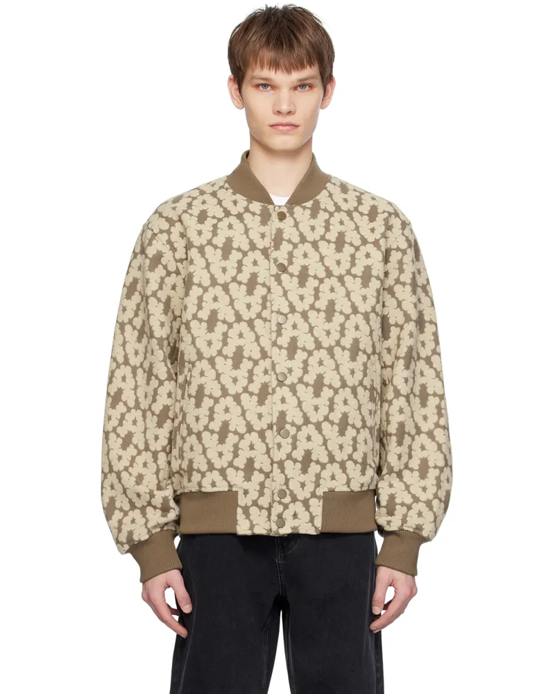 Axel Arigato Brown & Beige Tank Bomber Jacket Mid