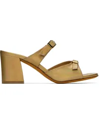 Maryam Nassir Zadeh Gold Una Heeled Sandals Luxor