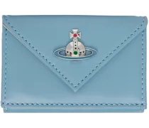 Blue & Silver Envelope Billfold Wallet