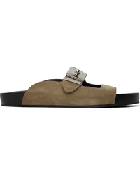 Lanvin Taupe Tinkle Sandals Chocolate