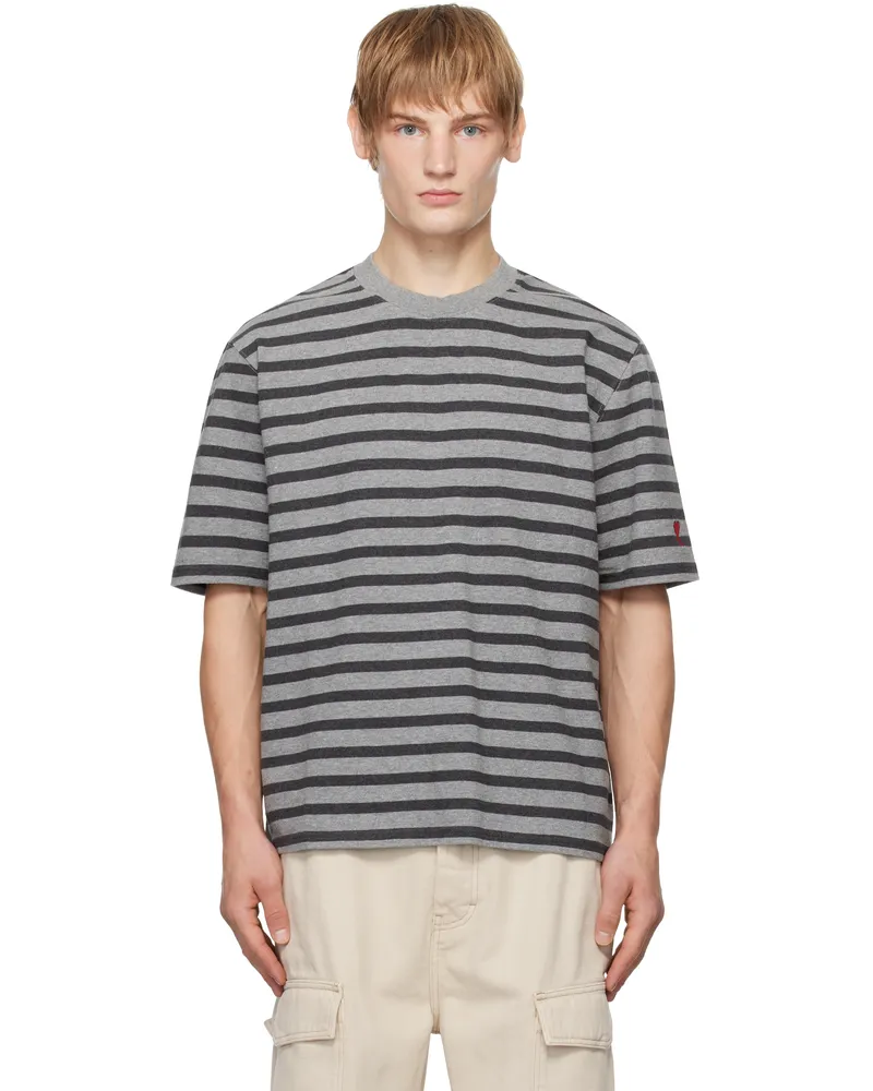 AMI Paris Gray Sailor T-shirt Light
