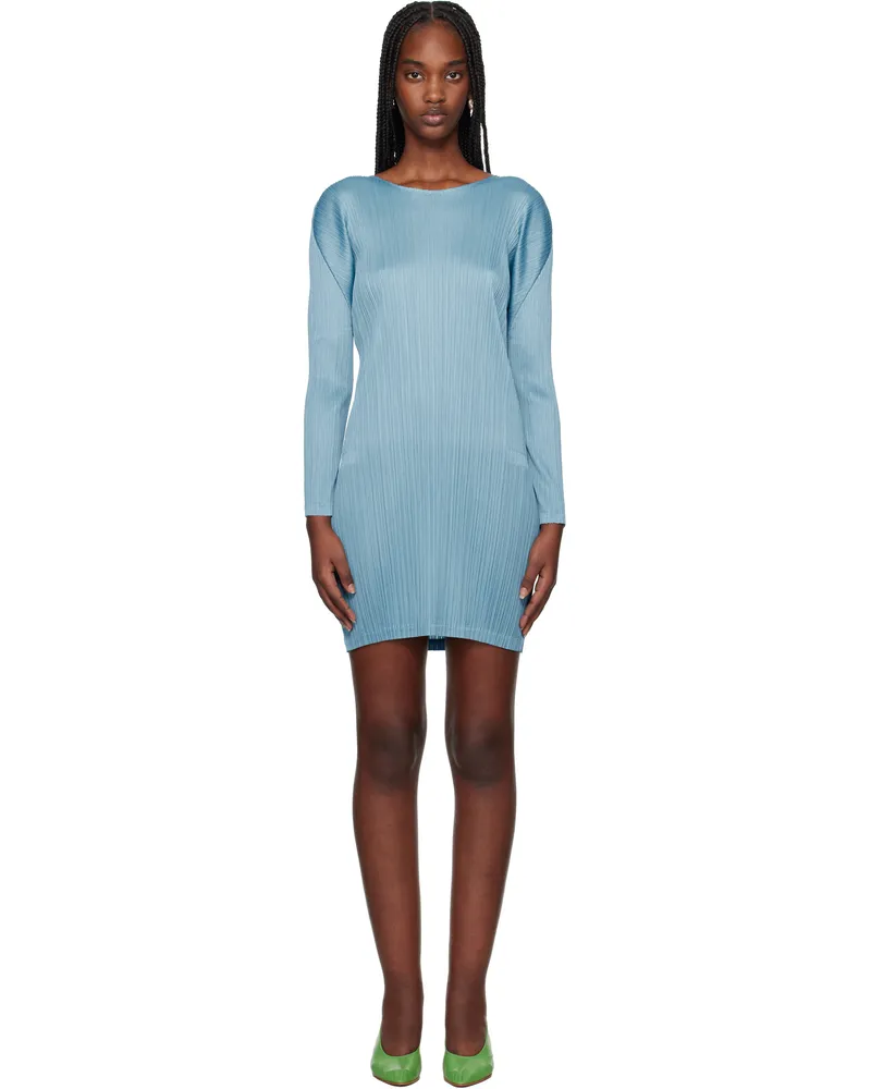 Issey Miyake Blue Monthly Colors January Minidress 13