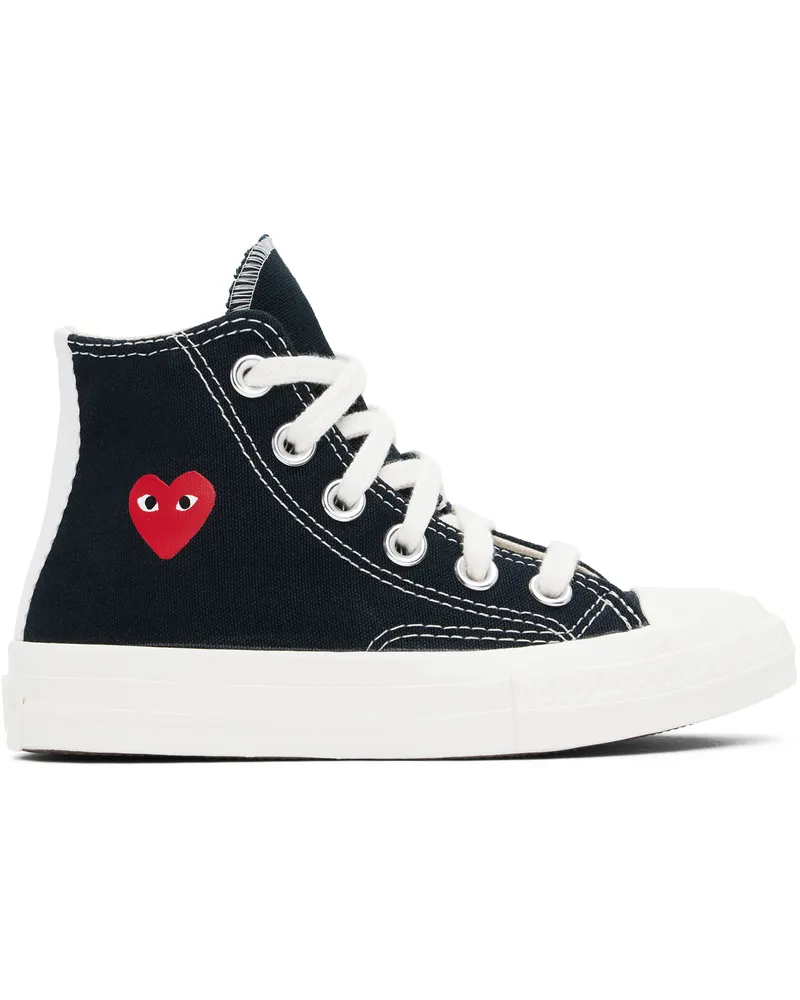Comme des Garçons Kids Black Converse Edition Chuck 70 OG Single Heart High Top Sneakers 1