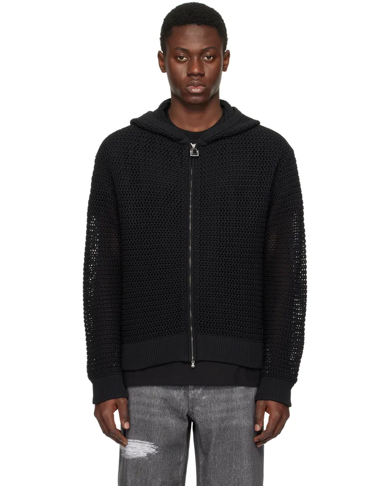 Wooyoungmi Black Hardware Hoodie 530b