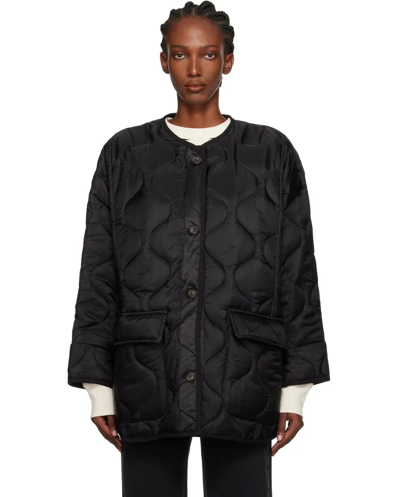 FRANKIE Shop Black Teddy Quilted Jacket Black