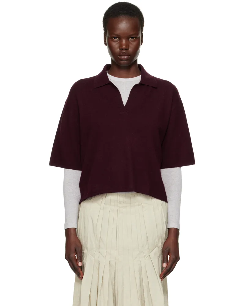 Lisa Yang Burgundy Neela Polo Du