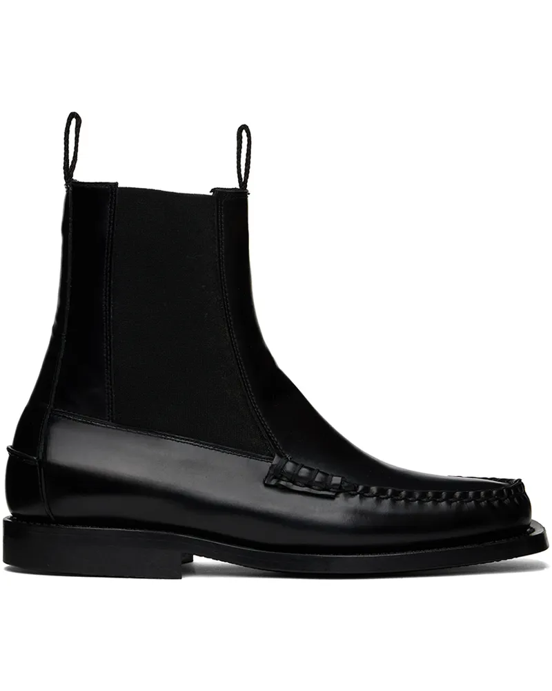 HEREU Black Alda Chelsea Boots Black