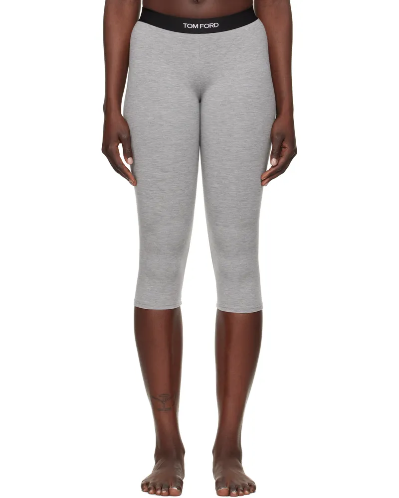 Tom Ford Gray Modal Yoga Short Leggings Ig164