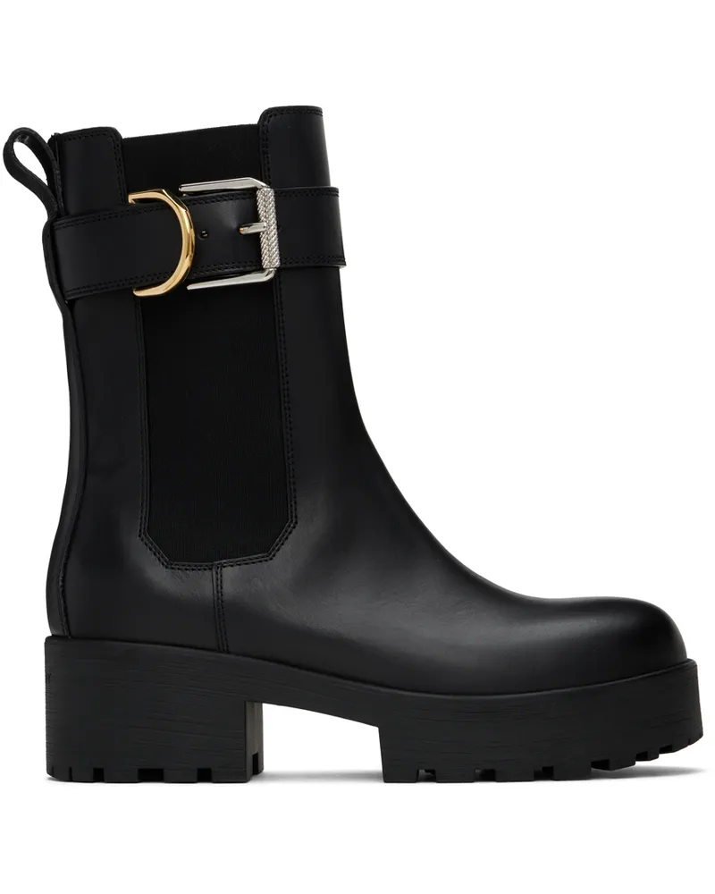 Givenchy Black Voyou Chelsea Boots 001-black