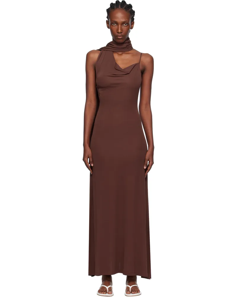 Aya Muse Burgundy Wisp Maxi Dress Burgundy