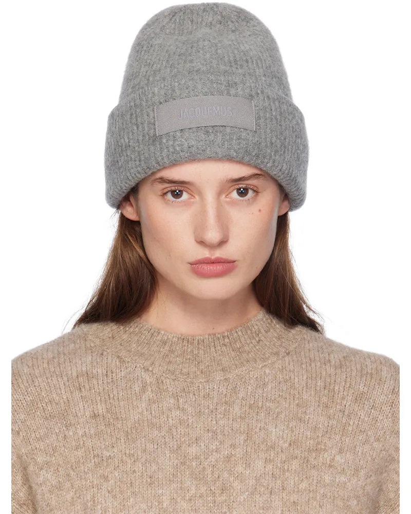 Jacquemus Gray La Casa 'Le bonnet Gros Grain' Beanie 970