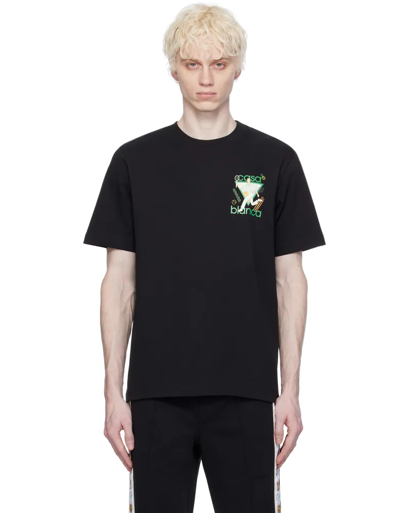 Casablanca Paris Black 'Le Jeu' T-Shirt Le
