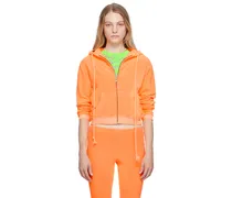 Orange Zip Hoodie