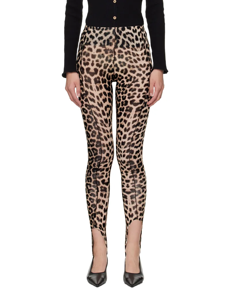 Baserange Brown Sync Leggings Leopard