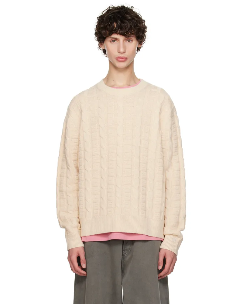 Acne Studios Off-White Cable Sweater 633