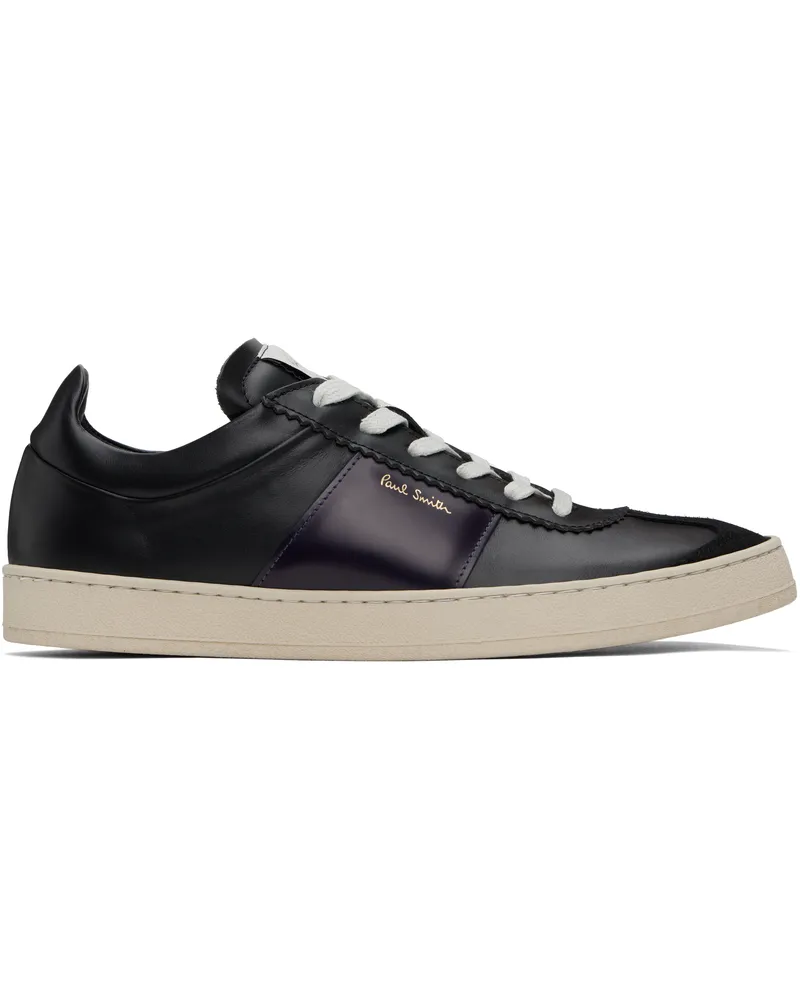 Paul Smith Black & Purple Leather Foley Sneakers 79