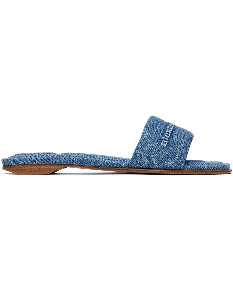 Alexander Wang Blue Vy Pool Slides Vintage