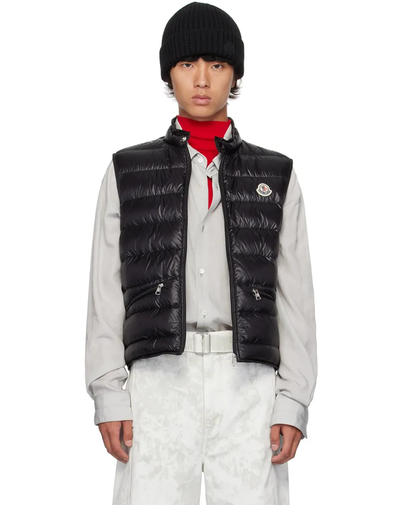 Moncler Black Gui Down Vest 999