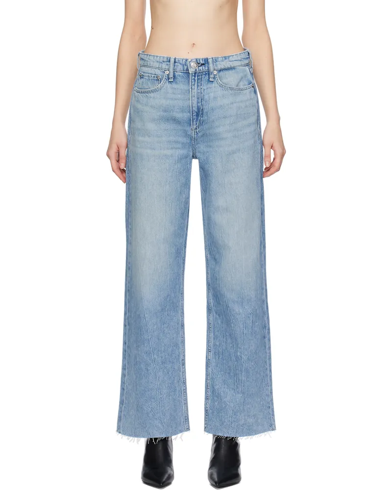 Rag & Bone Blue Featherweight Logan Jeans Mira