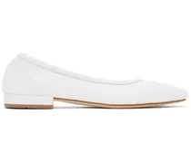 White Serafina Ballerina Flats