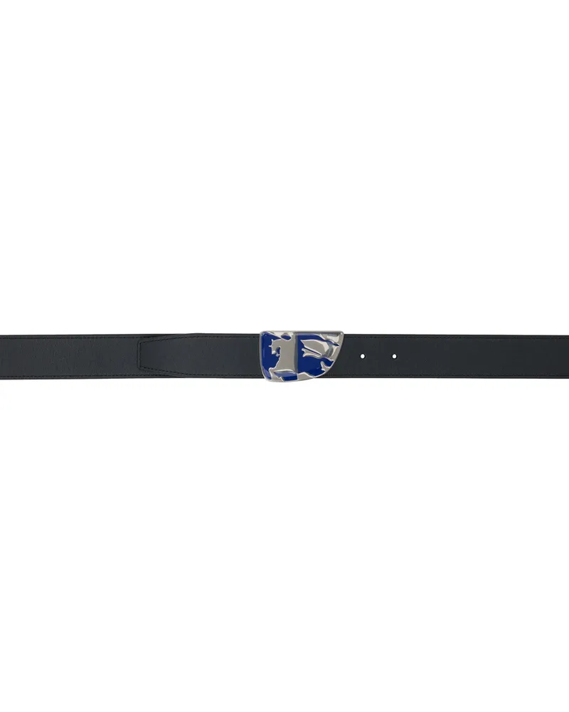 Burberry Black Shield Split Belt Slate