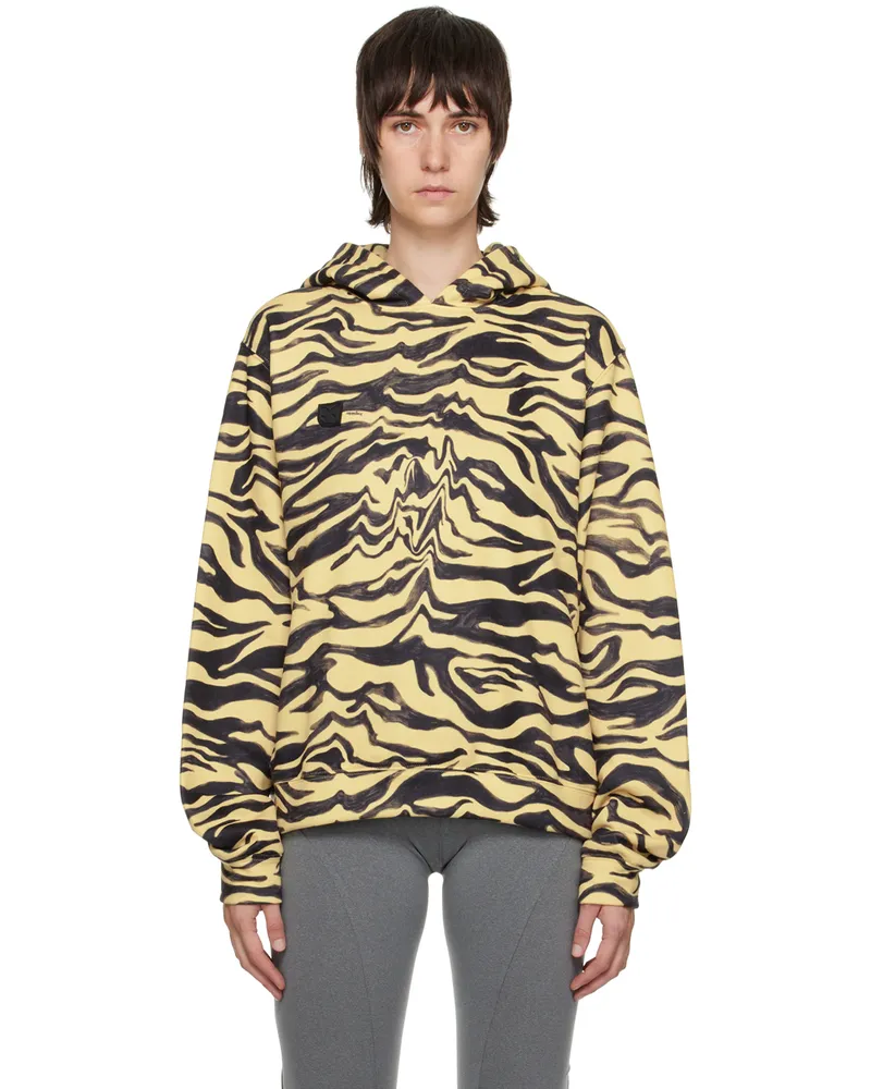 lesugiatelier Yellow Printed Hoodie Yellow