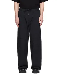 JUUN.J Black Structured Trousers Black