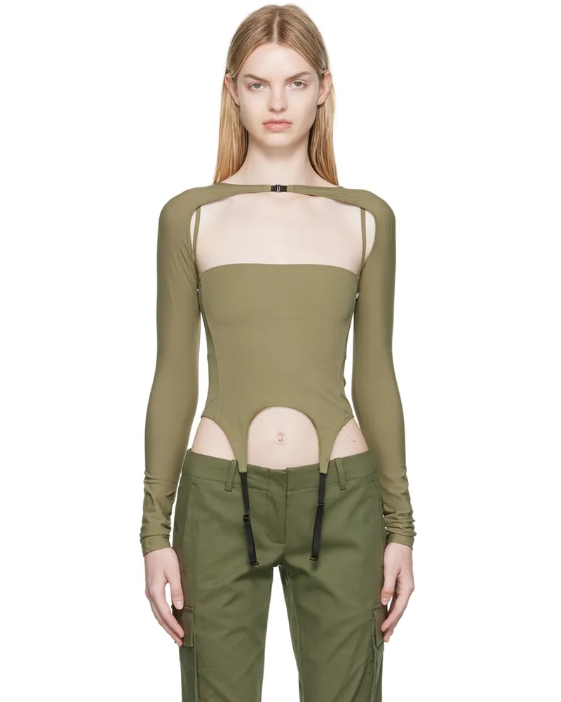Miaou Green Phoenix T-Shirt Moss
