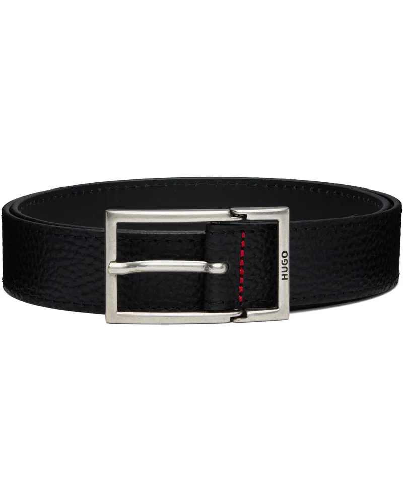 HUGO BOSS Black Leather Belt 001-black