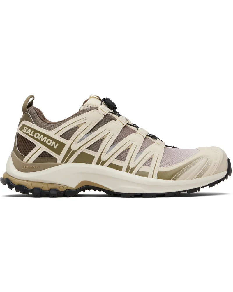 Salomon Beige & Khaki XA Pro 3D Sneakers Stone