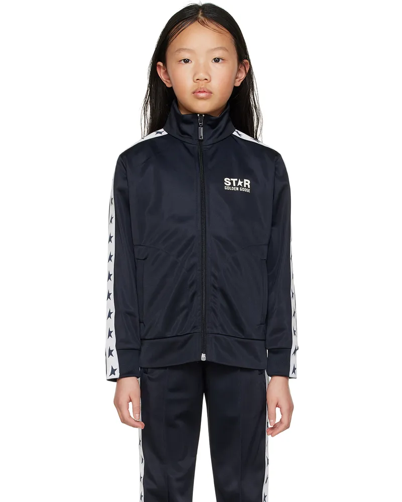 Golden Goose Kids Navy Star Track Jacket 50767