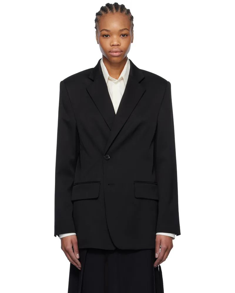 Maison Margiela Black Tailoring Wool Suit Blazer 900
