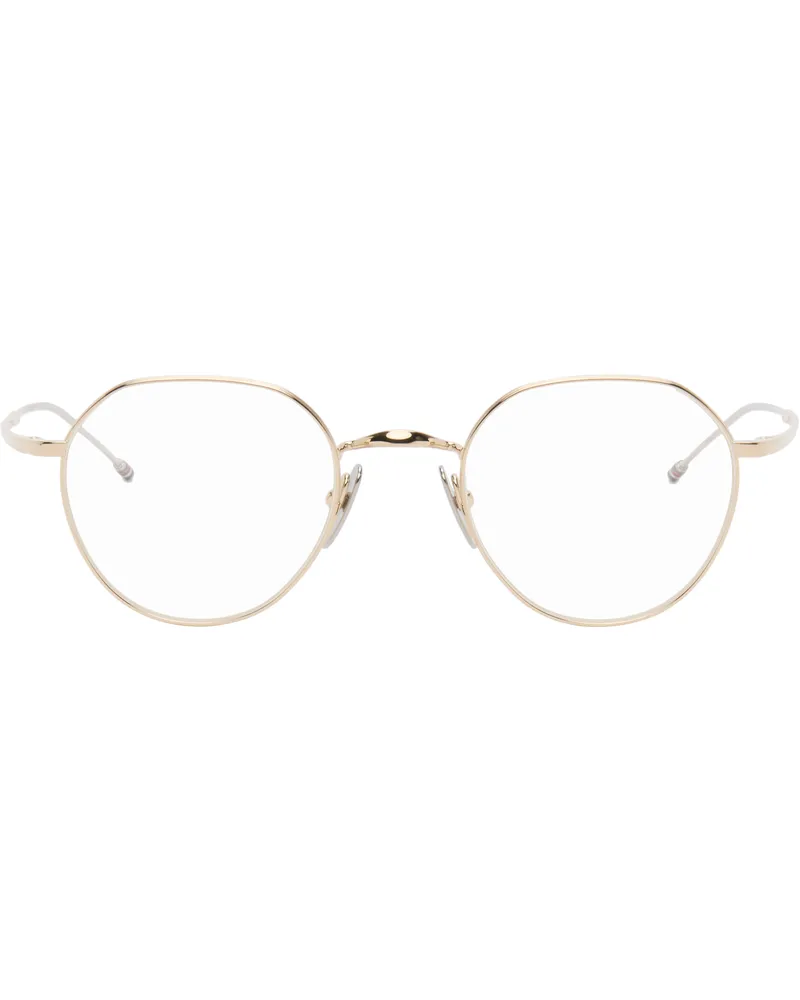Thom Browne Gold Titanium Round Glasses 711
