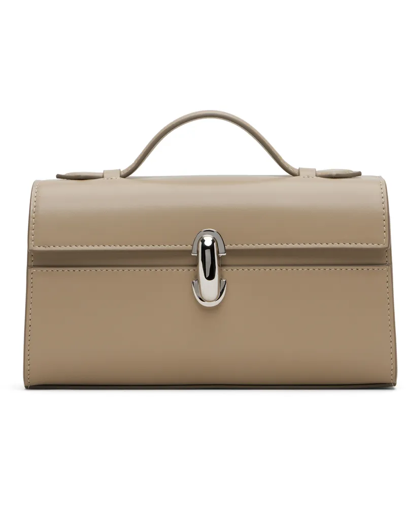 SAVETTE Taupe Symmetry Pochette Bag 280