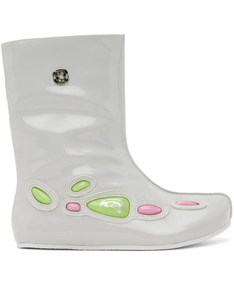 Rombaut SSENSE Exclusive Gray & White Alien Barefoot II Boots Nebula