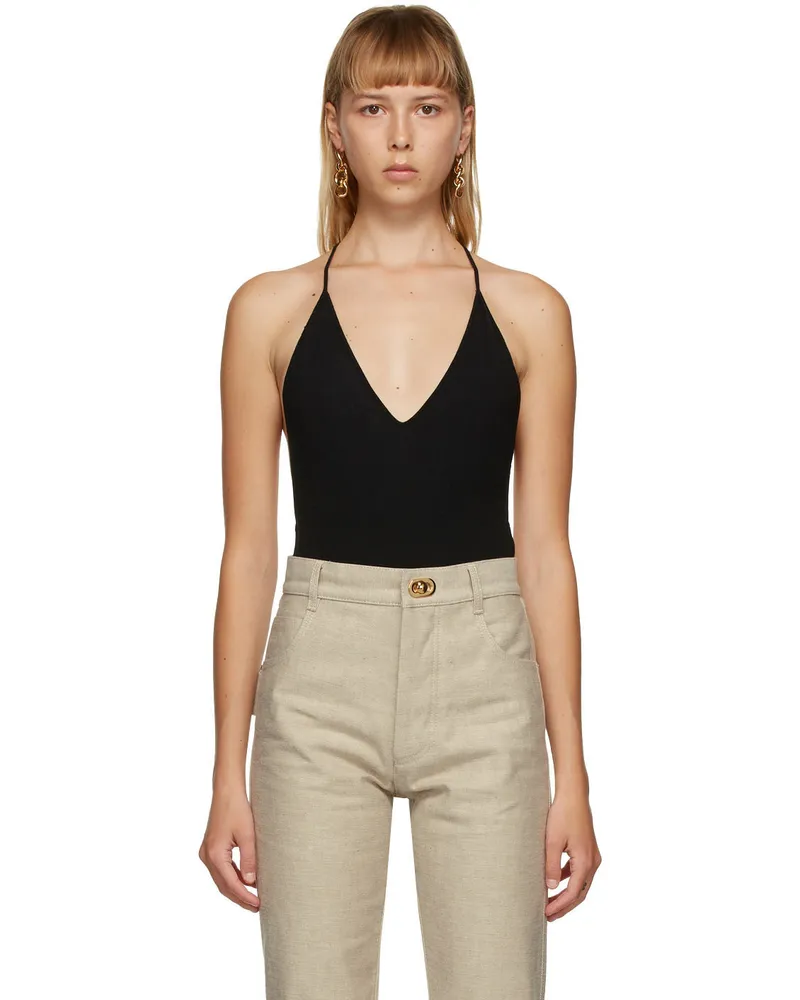 Bottega Veneta Black Cashmere Bodysuit 1000