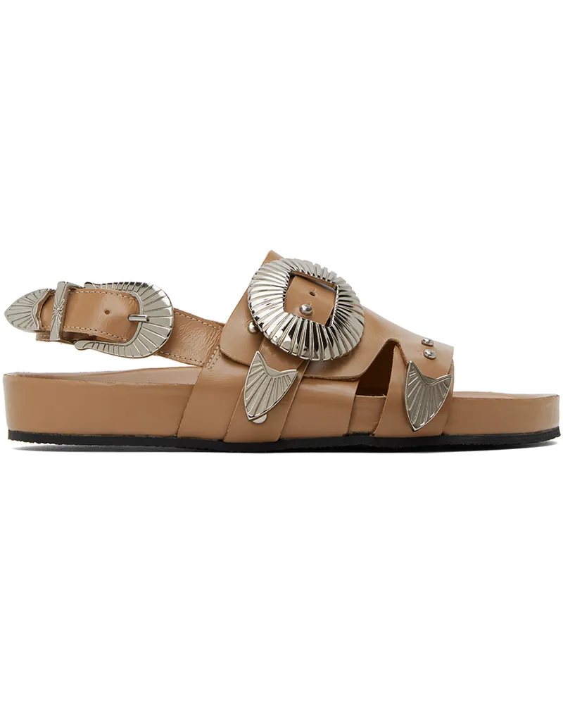 Toga SSENSE Exclusive Beige Hardware Sandals Aj699