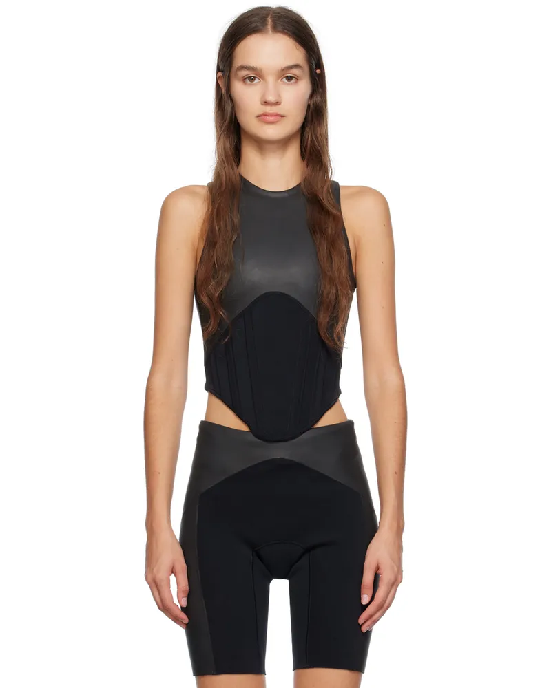 Dion Lee Haydenshapes by Dion Lee SSENSE Exclusive Black & Gray Top Black
